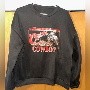 Coors Cowboy Oversized Crewneck